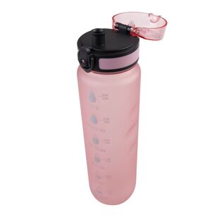 Oasis 1 L Tritan Motivational Bottle Glow Pink 1 L