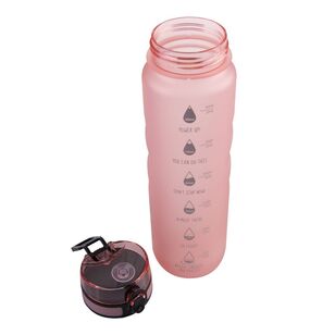 Oasis 1 L Tritan Motivational Bottle Glow Pink 1 L