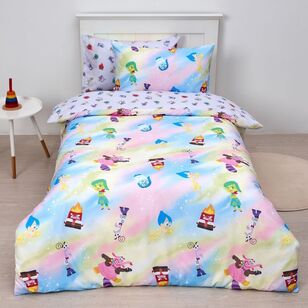 Inside Out Inside Out Micro Fibre Quilt Cover Set Multicoloured
