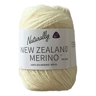 Naturally New Zealand Merino 8 Ply Wool Cream 50 g
