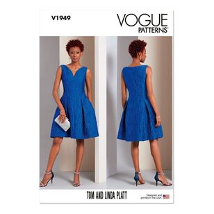 Vogue V1949 Misses' Dress by Tom & Linda Platt Pattern White
