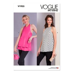 Vogue V1955 Misses Tops Pattern White