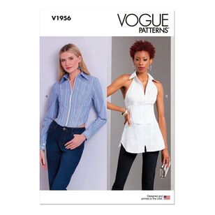 Vogue V1956 Misses' Tops Pattern White