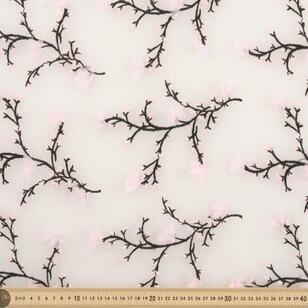 Designer Collection Blossoms 140 cm Mesh Fabric Pink 140 cm