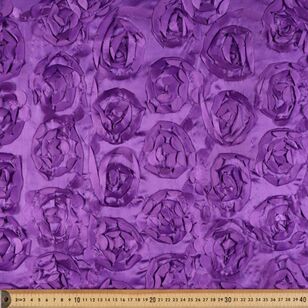 Designer Collection Abstract Flowers 140 cm Mesh Fabric Purple 140 cm