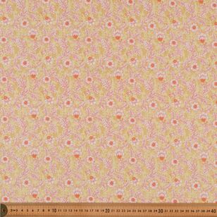 Thistle Flowers 108 cm Cotton Fabric Mustard 108 cm