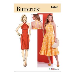 Butterick B6942 Misses' Dresses Pattern White