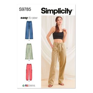 Simplicity S9785 Misses' Pants Pattern White