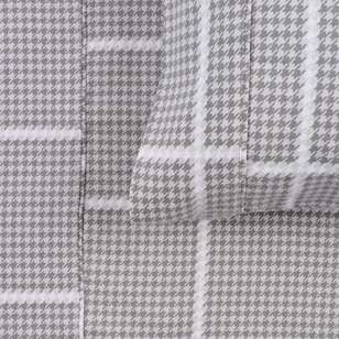 Linen House Flannelette Printed Owen Sheet Set Grey