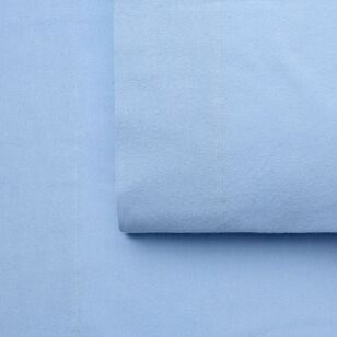 Brampton House Flannelette Sheet Set Blue