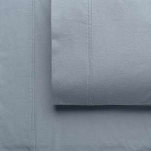 KOO Flannelette Sheet Set Denim Blue