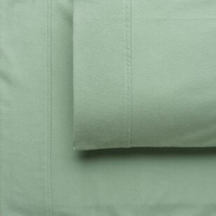 KOO Flannelette Sheet Set Green
