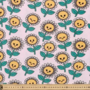 Sunflower 148 cm Micro Nursery Fleece Fabric Pink 148 cm