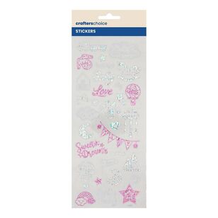 Crafters Choice Shiny Pink Baby Stickers Shiny Baby Pink