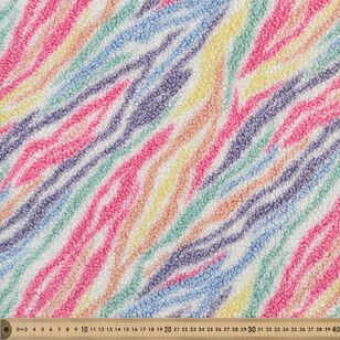 Zebra 148 cm Teddy Fleece Fabric Multicoloured 150 cm