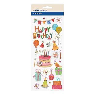 Crafters Choice Luxurious Happy Birthday Stickers Lux Happy Birthday