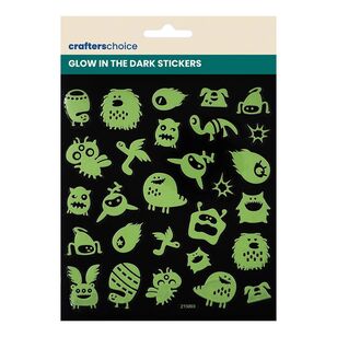 Crafters Choice Glow In The Dark Monster Stickers Glow In The Dark Monster