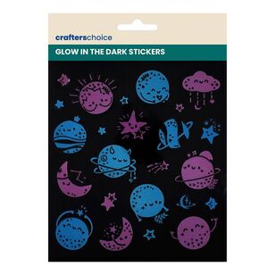 Crafters Choice Glow In The Dark Planets Stickers Glow In The Dark Planets