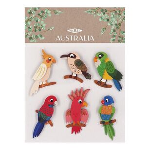 Arbee Australia 3D Parrots Stickers Austarlian Parrots