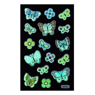 Jenni B Glow In The Dark Puff Butterfly Stickers Glow In Dark Puff Butterfly