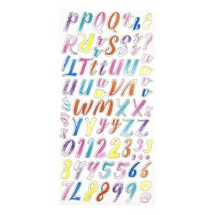 Ribtex Dimensions Watercolour Script Alphabet Stickers Watercolour Script Alphabet 6 X 12 in