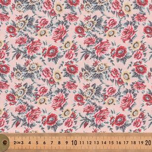 Chintzy Roses Garden of Delight 112 cm Fabric Blush 112 cm