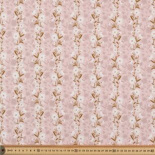 Garden Party Daisies 112 cm Cotton Fabric Pink 112 cm