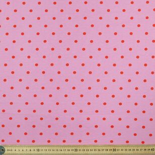 Micro Dot 112 cm Printed Cotton Jersey Fabric Multicoloured 112 cm