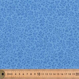 Sprig 274 cm Quilt Backing Fabric Blue 274 cm