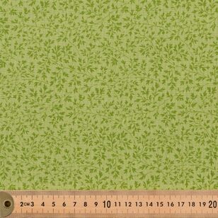 Sprig 274 cm Quilt Backing Fabric Olive 274 cm