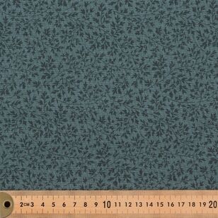 Sprig 274 cm Quilt Backing Fabric Teal 274 cm