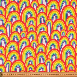 Rainbow 112 cm Cotton Jersey Fabric Multicoloured 112 cm