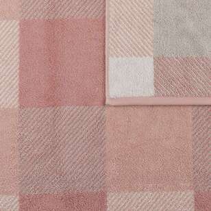 KOO Serene Check Towel Collection Blush
