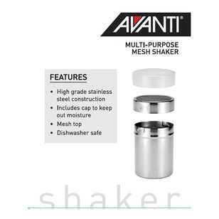 Avanti Shaker With Mesh Top Silver