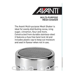 Avanti Shaker With Mesh Top Silver