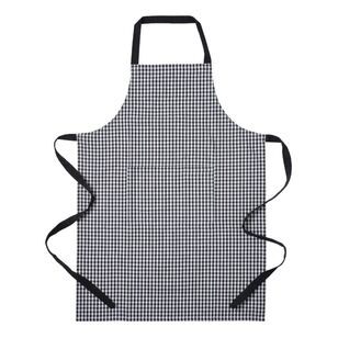 KOO Gingham Cotton Apron Black & White