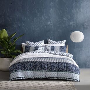 Logan & Mason Into The Blue Quilt Cover Set Blue