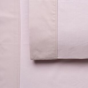 White Home Organic Cotton Sheet Set Pink