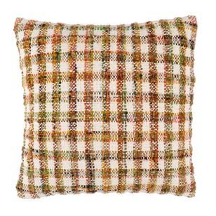 KOO Chindi Check Woven Cushion Multicoloured 45 x 45 cm