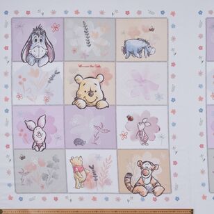 Disney Winnie the Pooh Patches Cotton Panel Multicoloured 91 x 112 cm