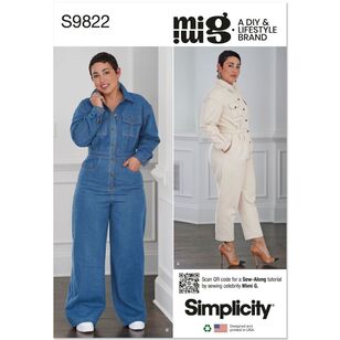 Simplicity S9822 Misses' Jumpsuit Pattern White