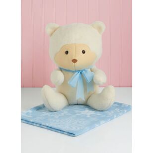 Simplicity S9838 Plush Animals with Blanket Pattern by Elaine Heigl Designs White One Size