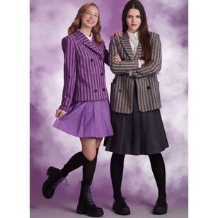 Simplicity S9843 Misses' Suit jacket and skirt Costume Pattern White