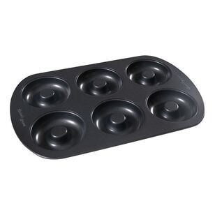 Baker's Secret 6 Cavity Donut Pan Dark Grey 32 x 21 x 2.3 cm