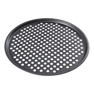 Baker's Secret Medium Pizza Crisper Pan Dark Grey 36 x 1 cm