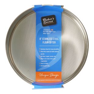 Baker's Secret Stainless Steel Flour Sifter Silver 20 x 4.5 cm