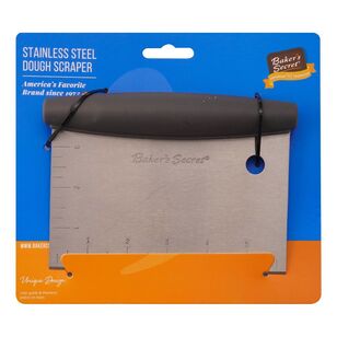 Baker's Secret Stainless Steel Dough Scraper Black 11 x 15.3 cm