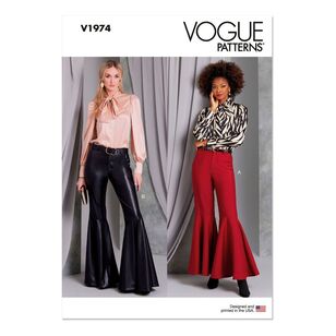 Vogue V1974 Misses' Pants Pattern White