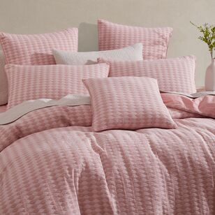 Platinum Frankie Quilt Cover Set Blush