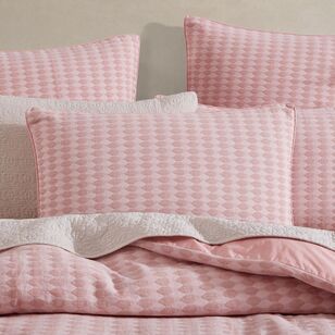 Platinum Frankie Quilt Cover Set Blush